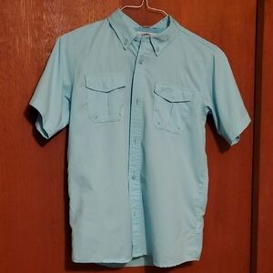 BOY'S XL AFTCO  Light Blue Casual Button Down Shirt